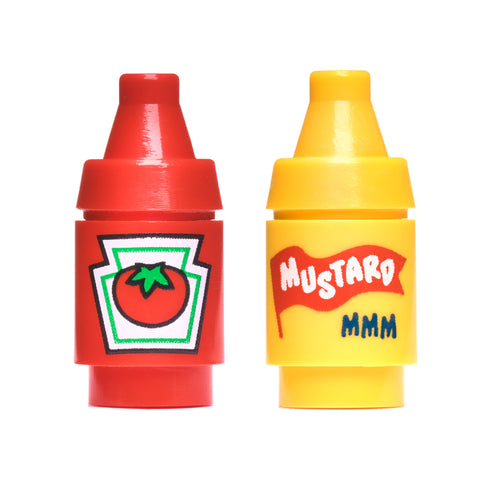 Toy Ketchup and Mustard Duo