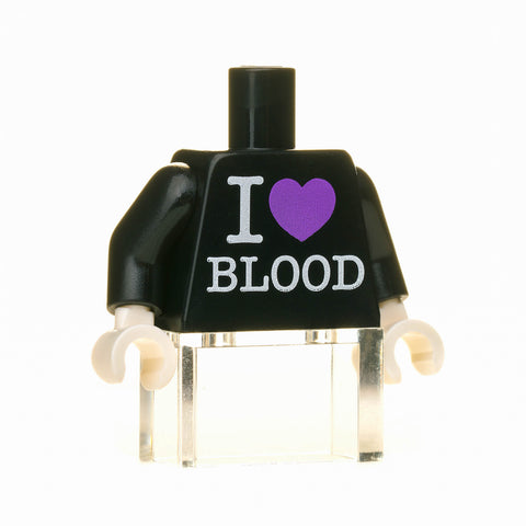 I Heart Blood Torso - Black
