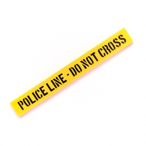 Police Line Tile - Yellow