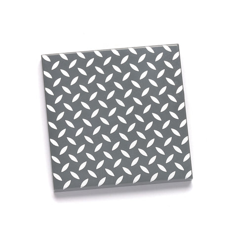 Diamond Plate Tile – 4x4 Dark Bluish Grey