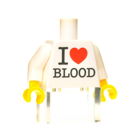 I Heart Blood Torso - White
