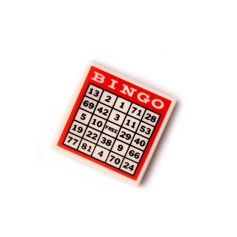 Custom bingo minifigure tile accessory