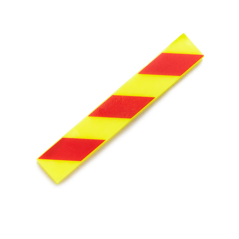 1x6 Barricade Tile - Vibrant Yellow/Red