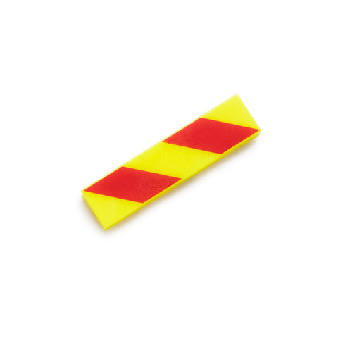 1x4 Barricade Tile - Vibrant Yellow/Red